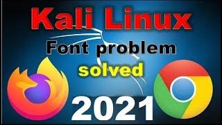 [ Solved ] Font problem in kali Linux web browser? Font not showing in firefox
