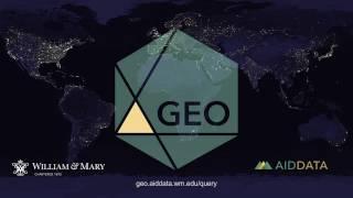 Introduction to geo(query), AidData's data extraction tool