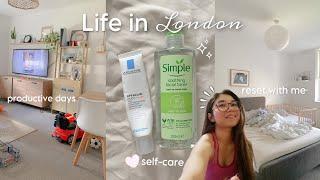 Life in London vlog| reset with me | productive days | self-care vlog | cooking Filipino food