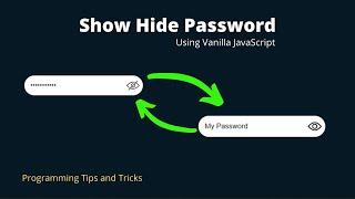 Show Hide Password In HTML