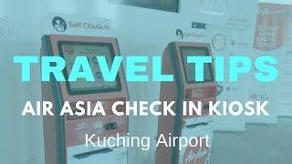 Air Asia Check in Kiosk - Kuching Airport - Malaysia