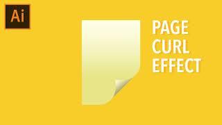 Page Curl Effect Tutorial in Adobe illustrator | Adobe illustrator Tutorial