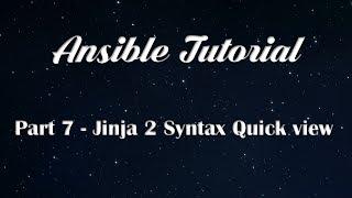 #python #Ansible  Made Easy #7 - Quick Intro on Jinja2