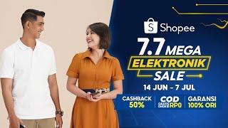 Belanja Bareng Al & Andin Bisa COD Gratis Ongkir Rp.0 Hanya di Shopee 7.7 Mega Elektronik Sale