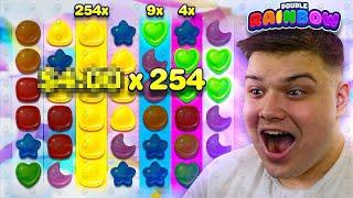 MAX MULTI & INSANE PROFIT On DOUBLE RAINBOW SLOT!! (254X)