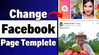 How to change Facebook page template (2023)