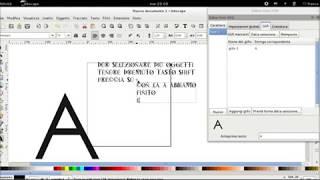 crea testo con inkscape