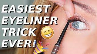 Eyeliner Trick For Hooded, Downturned, Aging Eyes | Quick EASY Eye Lift!