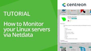 How to monitor your Linux servers via Netdata with Centreon