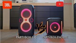 JBL Partybox 110 vs JBL Encore sound battle
