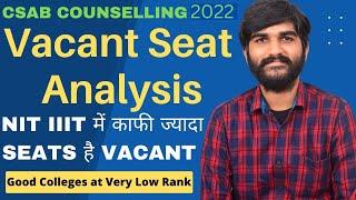 CSAB Vacant Seats Analysis Past Years | CSAB Counselling 2022 | Colleges at Low Rank in CSAB