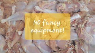 NO Plucking, NO Gutting, NO Fancy Equipment! Processing Chickens At Home