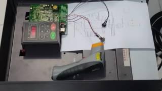 INVT inverter CHF100-055 / 075P test aftet repair with 1ph to 3ph phase converter