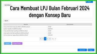 Cara Membuat LPJ Bulan Februari 2024 di Sakti dengan Konsep  Baru