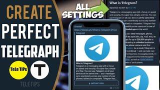 How To Create, Edit & Delete A Telegraph Post | Telegraph Posts | Latest Full Tutorial