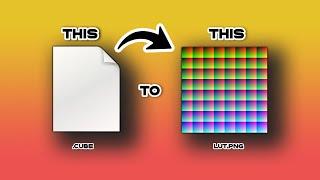 How To Convert LUT File To PNG