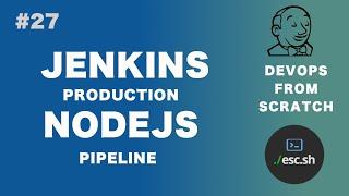 #27 DevOps From Scratch | Jenkins #2 Fully Automated Production Ready NodeJS deployment