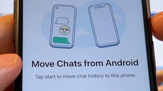 WhatsApp Android to iOS - Android to iPhone free 2022 Move chats to iOS using Move to iOS 100% FREE