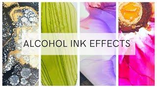 6 Amazing Alcohol Ink Effects! (Step By Step) 
