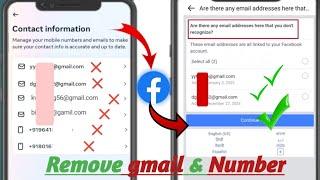 How to Remove Gmail and Number from Facebook Arlany email addresses here that you don't recognize