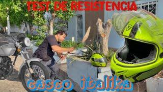 TEST de resistencia a casco ITALIKA | ¿realmente funcionan?