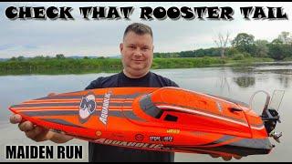 H-King (RTR) Marine Aquaholic V3 Brushless Deep Vee Racing Boat 730mm (Orange) Maiden Run