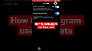 How to Instagram #use #less #mobile #data #sort #video #vairl #sating #iphone