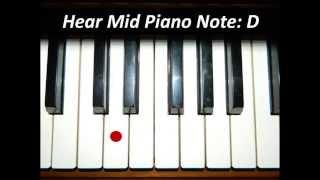 Hear Piano Note - Mid D