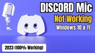 How to FIX Discord MIC Not Working in Windows 10/11 (2023 NEW)