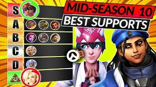 NEW SUPPORT HERO TIER LIST - Best Heroes in MID SEASON 10 - Overwatch 2 Meta Guide