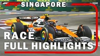 F1 RACE Full Highlights | 2024 Singapore Grand Prix