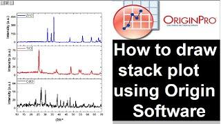 How to draw stack plot using Origin Software