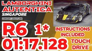 Asphalt UNITE - LAMBORGHINI AUTENTICA Grand Prix Round 6 | 1⭐ Touchdrive | Concert Coastline