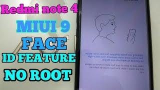 Redmi note 4  face Id unlock  on MIUI 9 | no root | Guide | HIndi |
