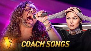 Coaches in SHOCK when hearing their OWN SONGS in the Blind Auditions of The Voice | Best of 2024