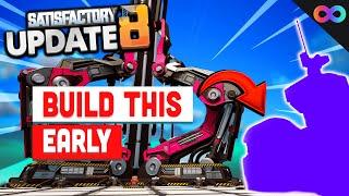 SPACE ELEVATOR, QUICKWIRE & MORE in Satisfactory Update 8! | UBG3