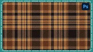 [ Photoshop Tutorial ] How to Create Plaid Flannel Pattern Background in Photoshop