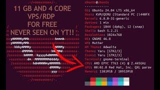 Free VPS/RDP 11GB + 4 cores with root GitHub [NEVER SEEN ON YT]