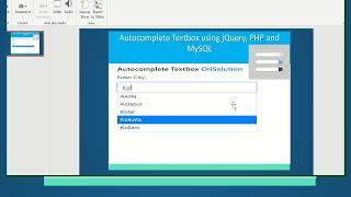 Autocomplete Textbox using jQuery, PHP and MySQL