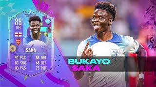 ENGLANDS STARBOY!  88 WORLD CUP PHENOMS SAKA PLAYER REVIEW - FIFA 23 ULTIMATE TEAM