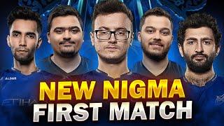 NEW NIGMA TEAM FIRST OFFICIAL MATCH