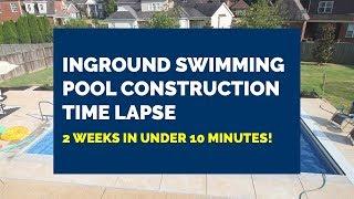 Inground Pool Construction Time Lapse: 16' X 32' Rectangle Pool with Automatic Cover