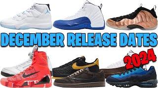 DECEMBER 2024 AIR JORDAN + NIKE SNEAKER RELEASE DATES 