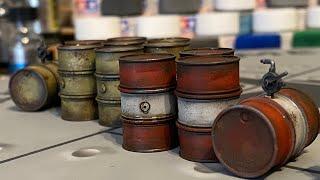 Painting Tamiya's 1/35 Scale German Fuel Drums