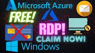 How to create free RDP from Microsoft AZURE without Credit Card or  Edu Mail