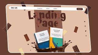 Figma Chcolate landing page | easy Figma Prototyping Tutorial