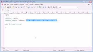 Beginner PHP Tutorial - 46 - String Functions: String Length