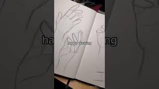 learn how to draw HANDS in 1 minute | #handdrawing #tutorial