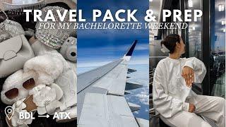 WEDDING SERIES: Pack & Prep with me for my Bachelorette! outfits, itinerary, goodies & more! | ep. 5