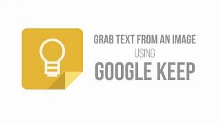 Grab Text from an Image Using Google Keep